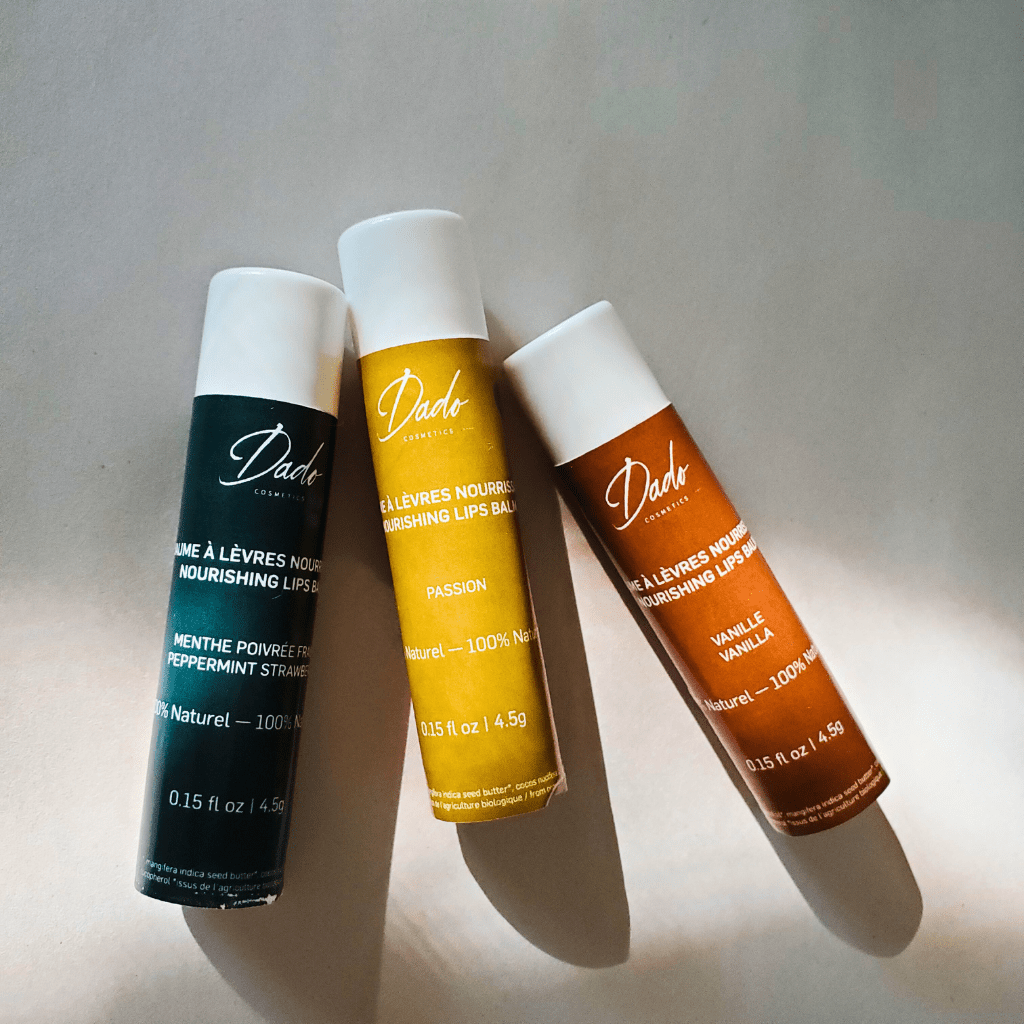 Baume lèvres baobab - 4 senteurs - Réparateur &amp; anti - âge - Dado Cosmetics