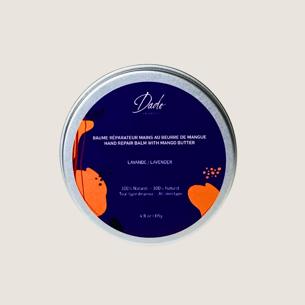 Baume réparateur mains Dado beurre de mangue lavande 65g hydratation intense naturel