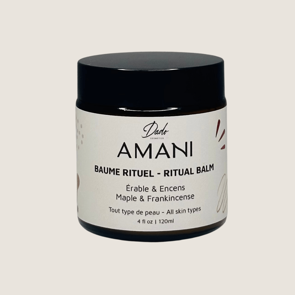 Baume rituel AMANI Dado érable et encens frankincense 120ml hydratation profonde tout type peau