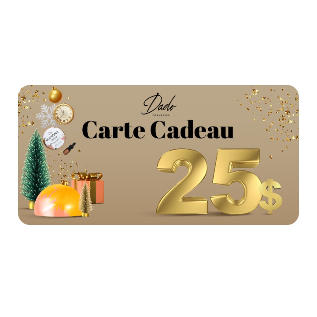 Carte cadeau Dado - Cosmétiques naturels | Montant au choix