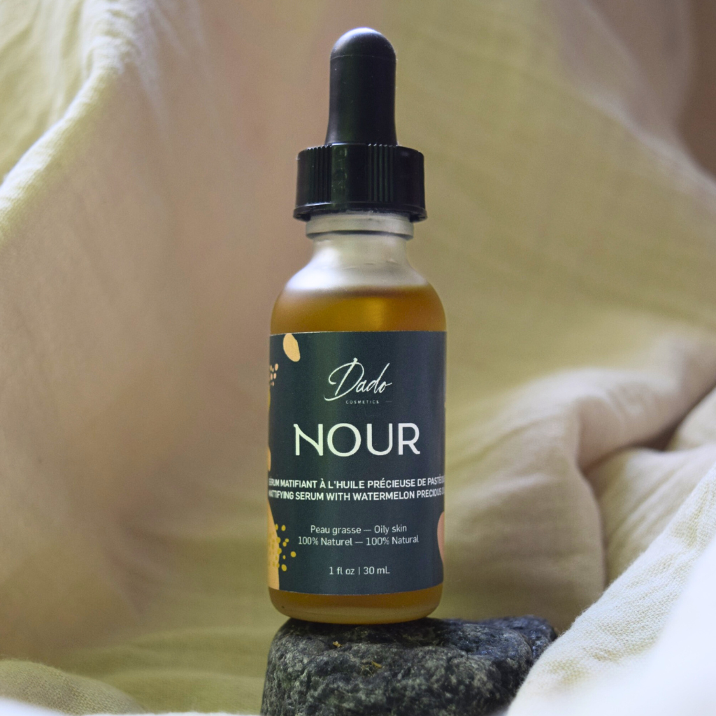Sérum matifiant NOUR Dado à l&#39;huile de pastèque, soin naturel quotidien pour équilibrer et purifier la peau grasse
