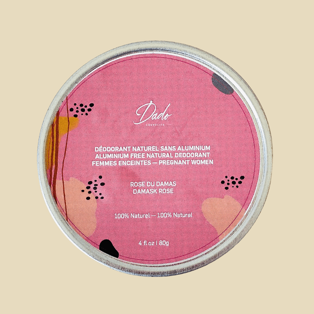 Déodorant naturel grossesse &amp; allaitement - Rose de Damas bio - Dado Cosmetics