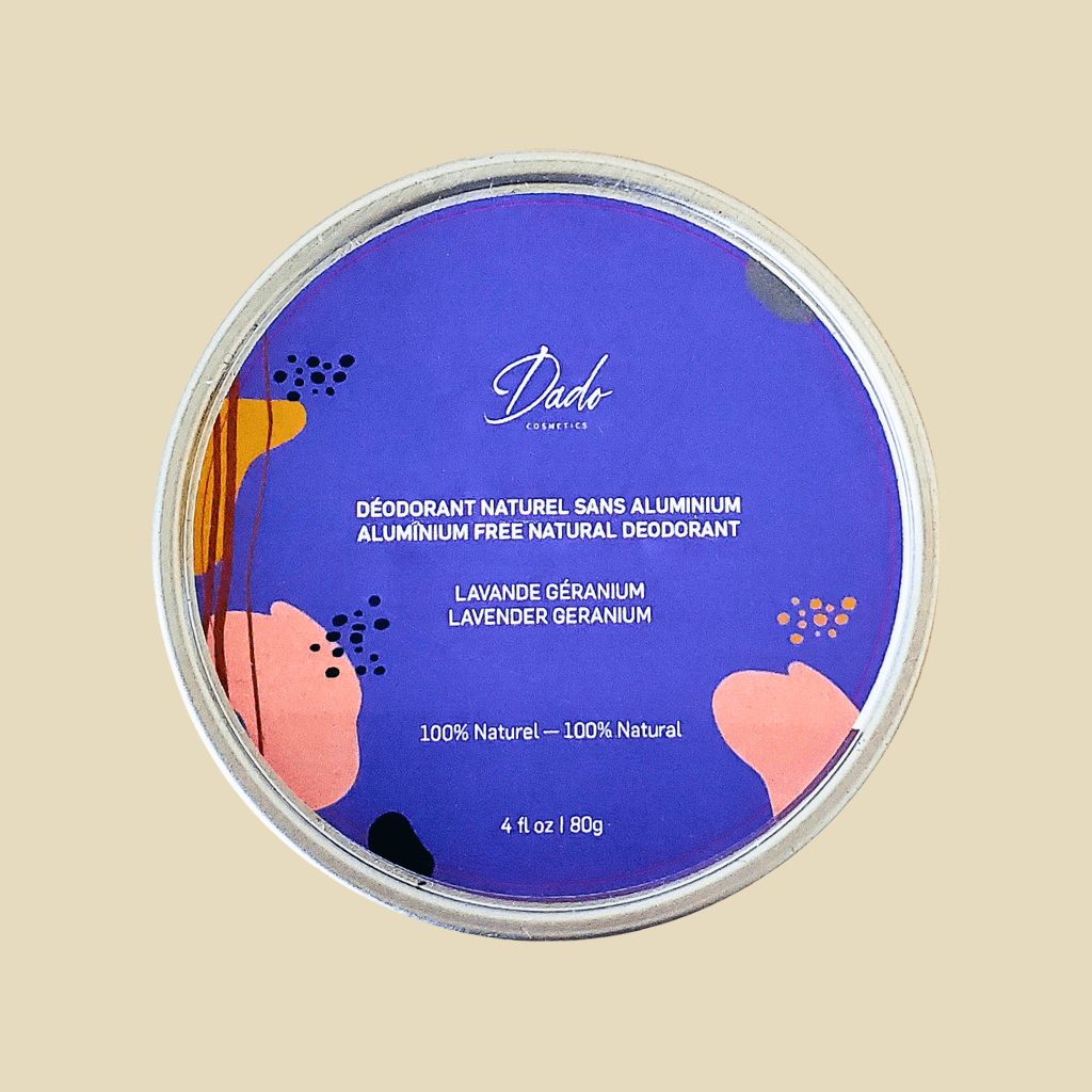 Déodorant naturel sans aluminium - Beurre de mangue bio - 4 senteurs - Dado Cosmetics