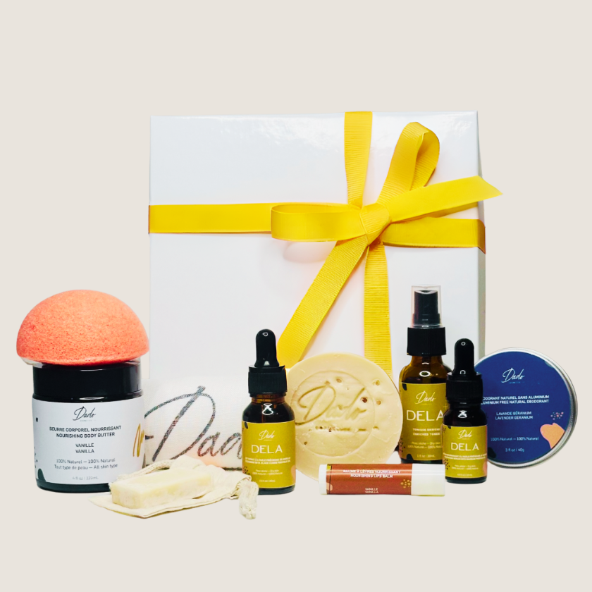 Ensemble complet soins visage pour peau sèche avec sérums huiles précieuses d'Afrique gamme DELA