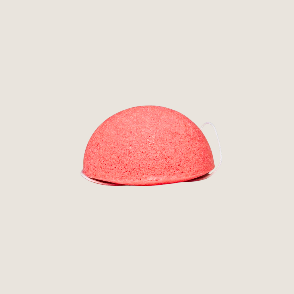 Éponge konjac rose pour peau sèche et sensible - Exfoliation douce naturelle - Dado Cosmetics