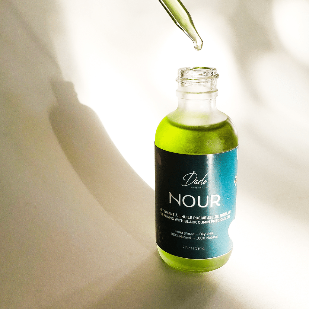 Huile NOUR - Démaquille &amp; purifie | Peau grasse matifiante - Dado Cosmetics