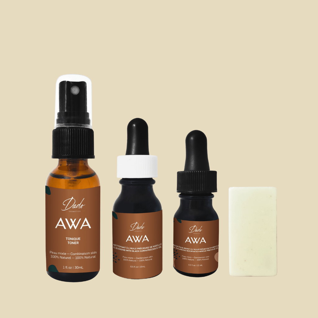 Rituel AWA - Peau mixte équilibrée | Hydratation sans effet gras - Dado Cosmetics