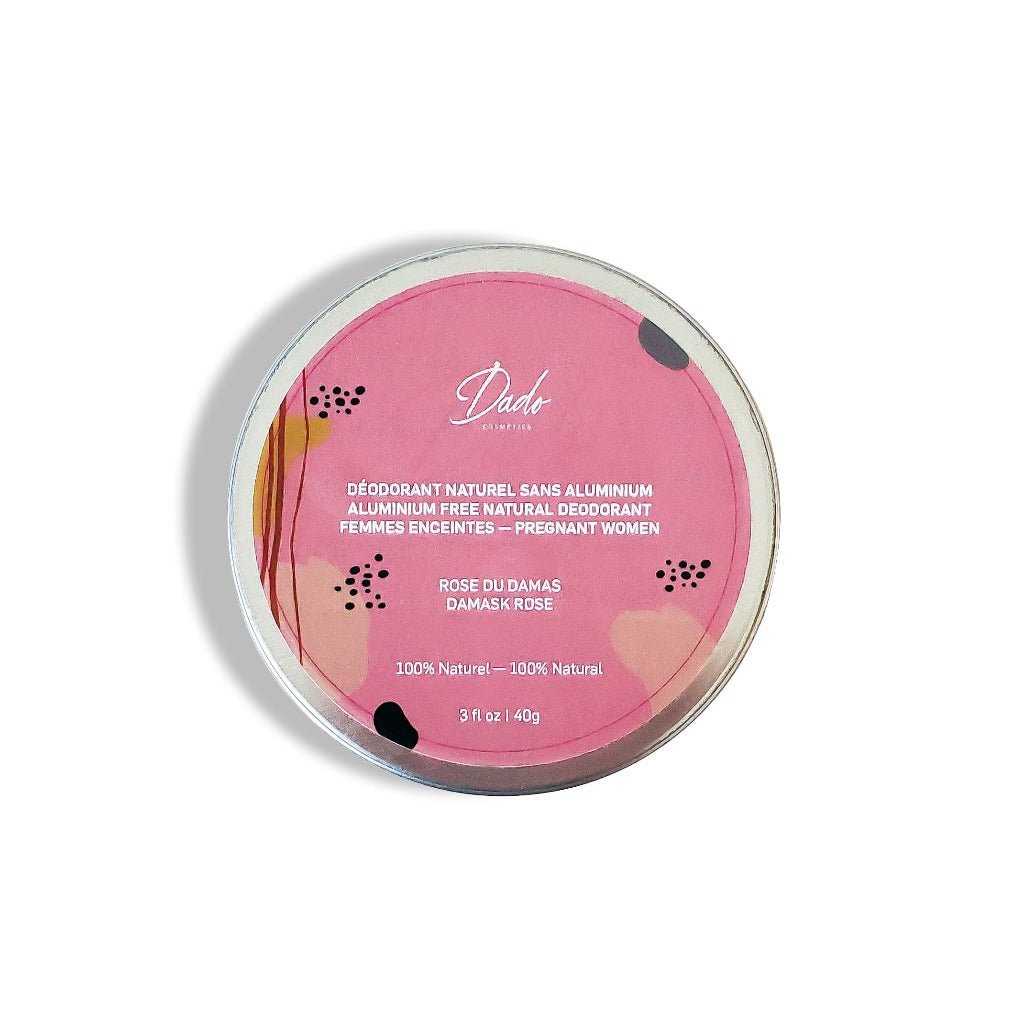 Déodorant naturel pour les femmes enceintes et allaitantes au beurre de mangue bio et la rose du Damas - Dado Cosmetics