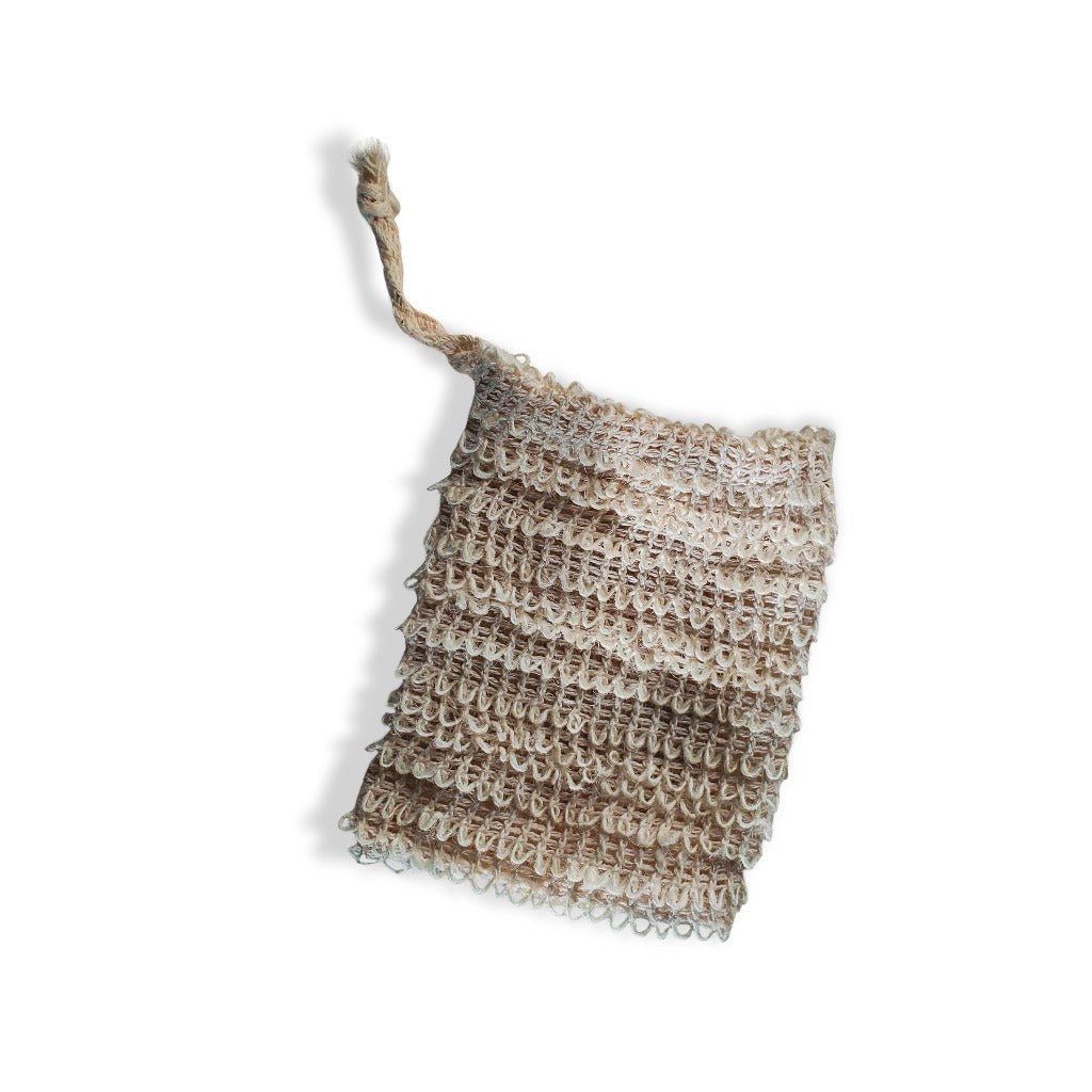 Sac à savon en fibre naturelle de sisal pour utiliser les bouts de savons - Dado Cosmetics