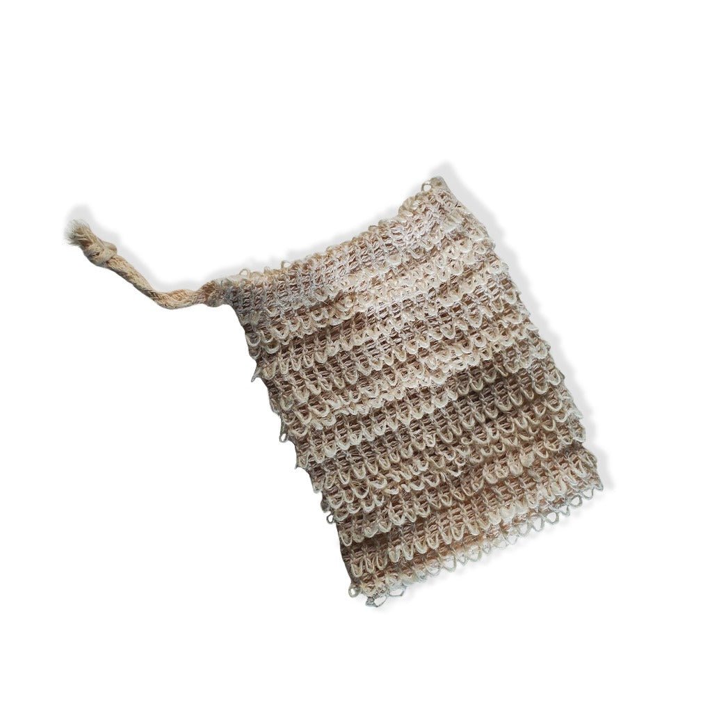 Sac à savon en fibre naturelle de sisal pour utiliser les bouts de savons - Dado Cosmetics